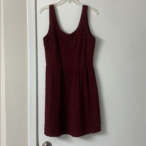 Charming Charlie maroon dress
